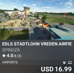 EDLS STADTLOHN VREDEN Airfield by SPINOZA. USD 16.99