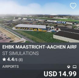 EHBK Maastricht-Aachen Airport by ST Simulations. USD 14.99