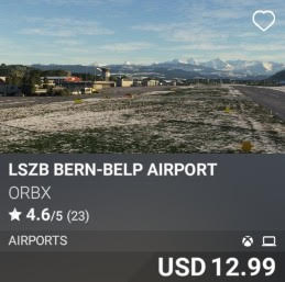 LSZB Bern-Belp Airport by Orbx. USD 12.99