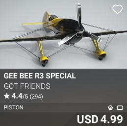 Gee Bee R3 Special by Got Friends. USD 4.99