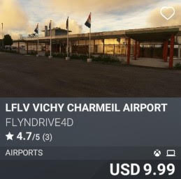 LFLV Vichy Charmeil Airport by flyndrive4d. USD 9.99