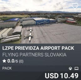 LZPE Prievidza Airport Pack by Flying Partners Slovakia. USD 10.49