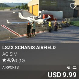 LSZX Schanis Airfield by AG Sim. USD 9.99