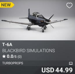 T-6A by Blackbird Simulations. USD 44.99