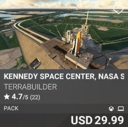 Kennedy Space Center, NASA SLF (KTTS) and SLC 39AB by TerraBuilder. USD 29.99