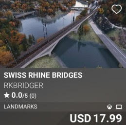 Swiss Rhine Bridges by rkbridger. USD 17.99