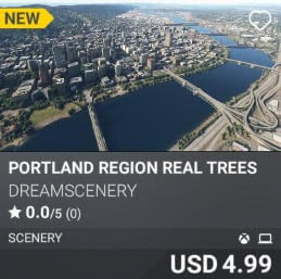 Portland Region Real Trees by Dreamscenery. USD 4.99