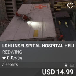 LSHI Inselspital Hospital Heliport by REDWING. USD 14.99