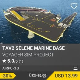 TAV2 Selene Marine Base by Voyager Sim Project. USD 19.99 (on sale for 13.99)