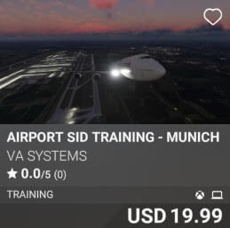 Airport SID Training - Munich (EDDM) by VA SYSTEMS. USD 19.99