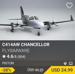 C414AW Chancellor by Flysimware. USD 39.99 (on sale for 24.99)