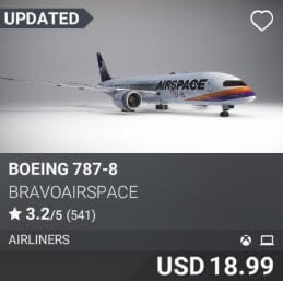 Boeing 787-8 by Bravoairspace. USD 18.99