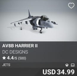 AV8B Harrier II by DC Designs. USD 34.99