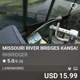 Missouri River Bridges Kansas to KSUS by rkbridger. USD 15.99