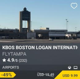 KBOS Boston Logan International Airport by Flytampa. USD 19.49 (on sale for 9.99)