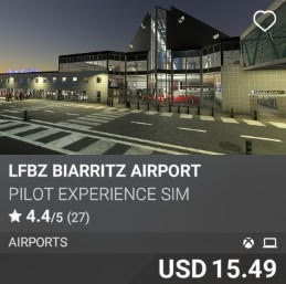 LFBZ Biarritz Airport by Pilot Experience Sim USD 15.49