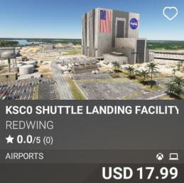 KSC0 SHUTTLE LANDING FACILITY by REDWING. USD 17.99