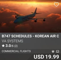 B747 Schedules - Korean Air Cargo - Vol 1 by VA SYSTEMS. USD 19.99