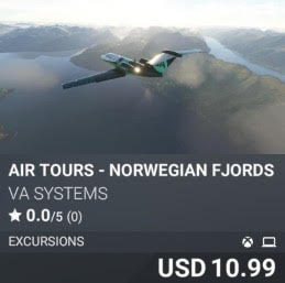 Air Tours - Norwegian Fjords by VA Systems. USD 10.99