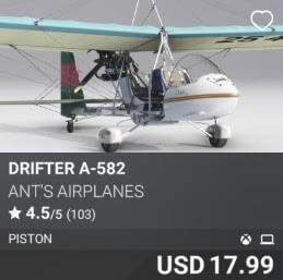 Drifter A-582 by Ant's Airplanes. USD 17.99