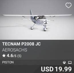 Tecnam P2008 JC by AeroSachs. USD 19.99