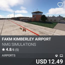 FAKM Kimberley Airport by NMG Simulations. USD 12.49