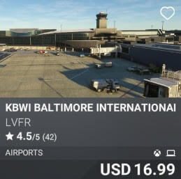 KBWI Baltimore International Airport by LVFR. USD 16.99