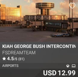 KIAH George Bush Intercontinental/Houston Airport by FSDreamTeam. USD 12.99