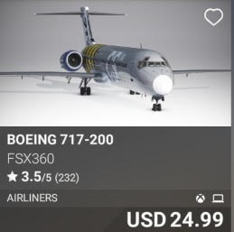 Boeing 717-200 by FSX360. USD 24.99