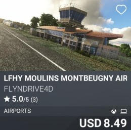 LFHY Moulins Montbeugny Airport by flyndrive4d. USD 8.49