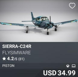 Sierra-C24R by Flysimware. USD 34.99