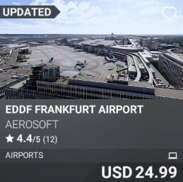 EDDF Frankfurt Airport by Aerosoft. USD 24.99