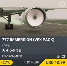 777 Immersion (VFX Pack) by //42. USD 14.99 (on sale for 10.99)