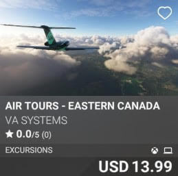 Air Tours - Eastern Canada by VA SYSTEMS. USD 13.99