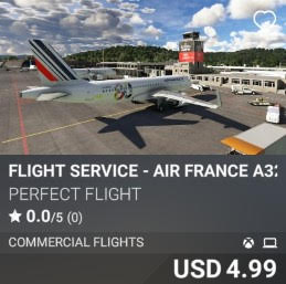 Flight Service - Air France A320 by Perfect Flight. USD 4.99