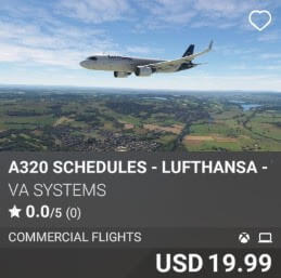 A320 Schedules - Lufthansa - Vol 1 by VA SYSTEMS. USD 19.99