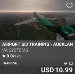 Airport SID Training - Auckland (NZAA) by VA SYSTEMS. USD $10.99