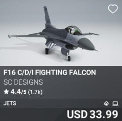 F16 C/D/I Fighting Falcon by SC Designs. USD 33.99