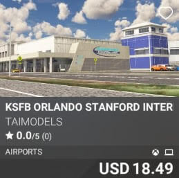 KSFB Orlando Stanford International Airport by TAIMODELS. USD 18.49