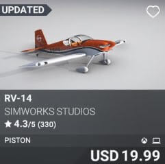 RV-14 by SimWorks Studios. USD 19.99