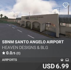 SBNM Santo Angelo Airport by HEAVEN DESIGNS & BLG. USD $6.99