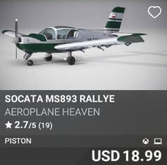 Socata MS893 Rallye by Aeroplane Heaven. USD 18.99