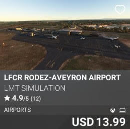 LFCR Rodez-Aveyron Airport by LMT Simulation. USD 13.99