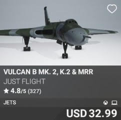 Vulcan B Mk. 2, K.2 & MRR by Just Flight. USD 32.99