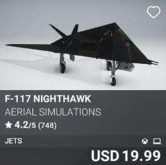 F-117 NightHawk by Aerial Simulations. USD $19.99