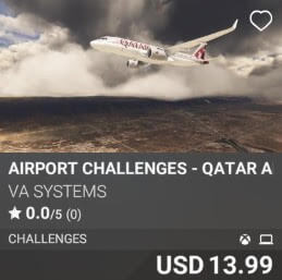 Airport Challenges - Qatar Airways - Vol 1 by VA SYSTEMS. USD 13.99