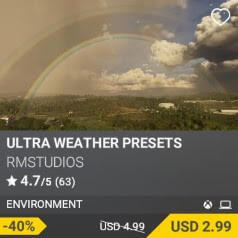 ULTRA WEATHER PRESETS by RMSTUDIOS. USD $4.99