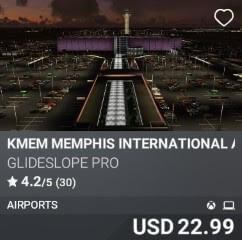 KMEM Memphis International Airport by Glideslope Pro. USD 22.99