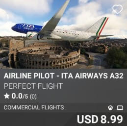 Airline Pilot - ITA Airways A320 by Perfect Flight. USD 8.99