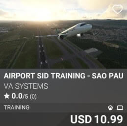 Airport SID Training - Sao Paulo (SBGR) by VA SYSTEMS. USD 10.99